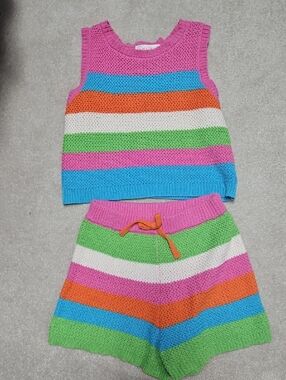 Sara Sara Bright Pink Knit Top